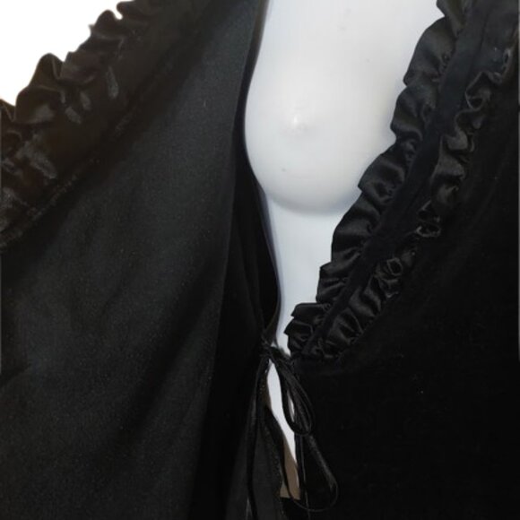 BETSEY JOHNSON Velour / Velvet Robe Size Small (missing belt) - Picture 2 of 5
